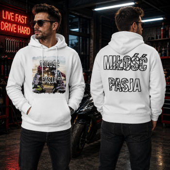 BLUZA Z KAPTUREM M8 MIŁOŚĆ I PASJA